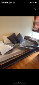 Cama doble. Cama doble nido con colchones. Poco uso