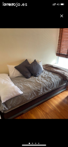 Cama doble. Cama doble nido con colchones. Poco uso