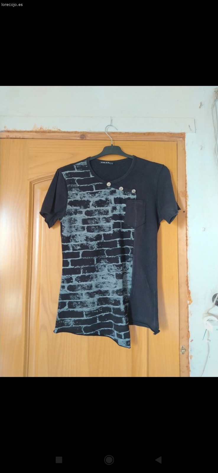 Camisetas. Camiseta azul e camiseta Negro