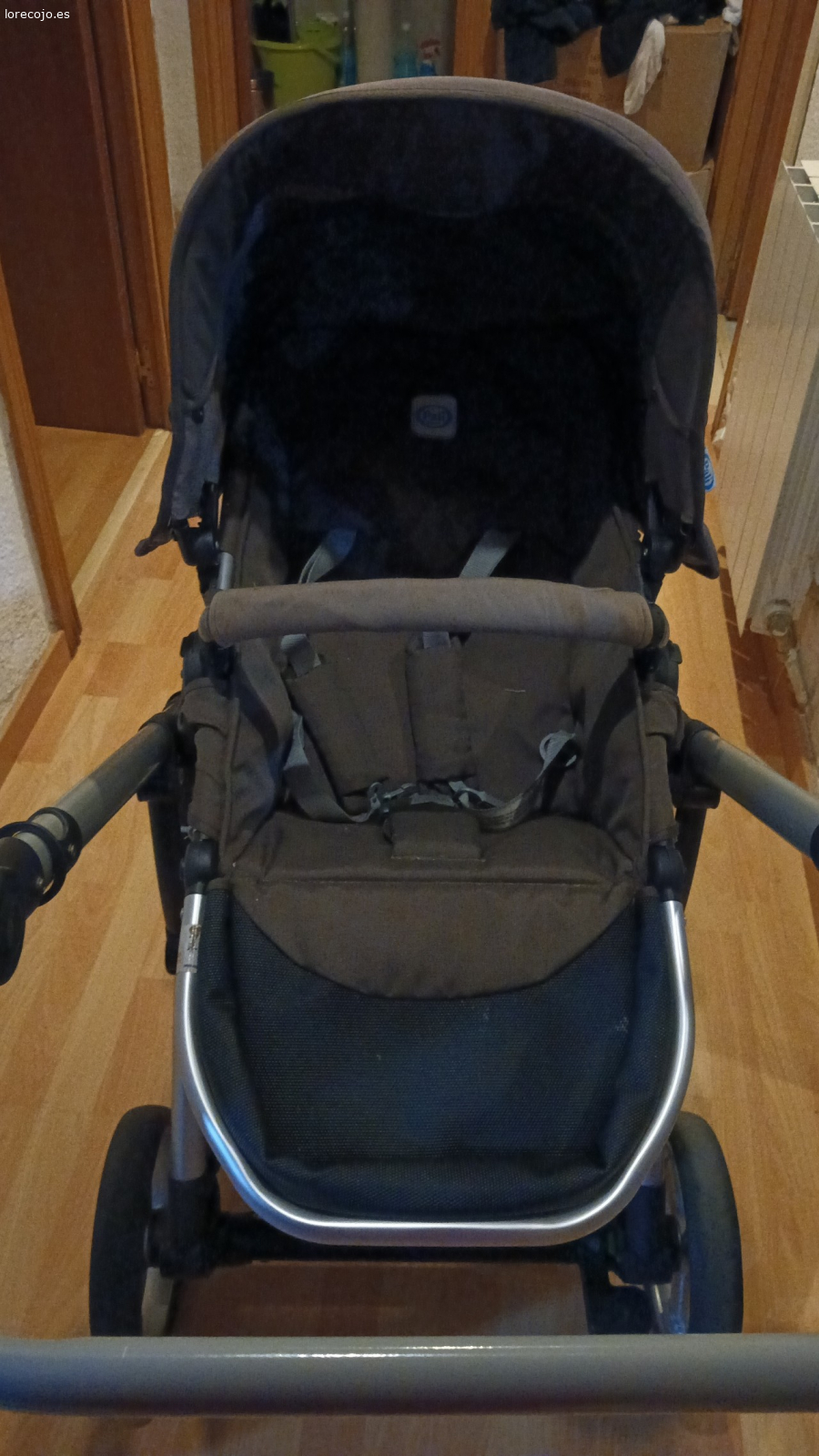 carrito de bebe. Carrito marca PALI COLOR marrón incluido con protector de lluvia