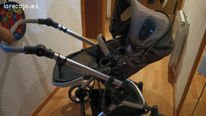 carrito de bebe. Carrito marca PALI COLOR marrón incluido con protector de lluvia