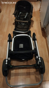 carrito de bebe. Carrito marca PALI COLOR marrón incluido con protector de lluvia