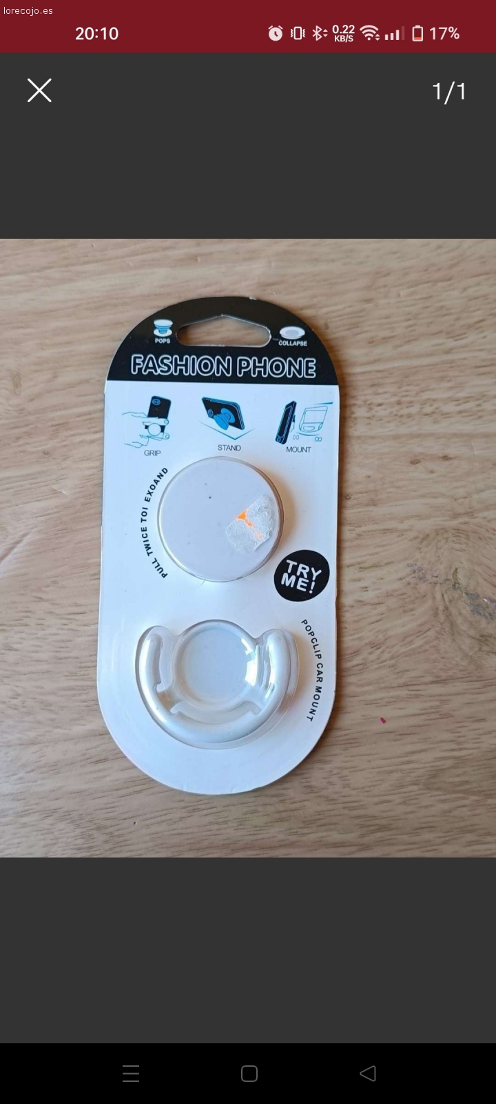 Soporte para movil. Soporte para movil de mano y de Coche.
color blanco
a recoger en Getafe